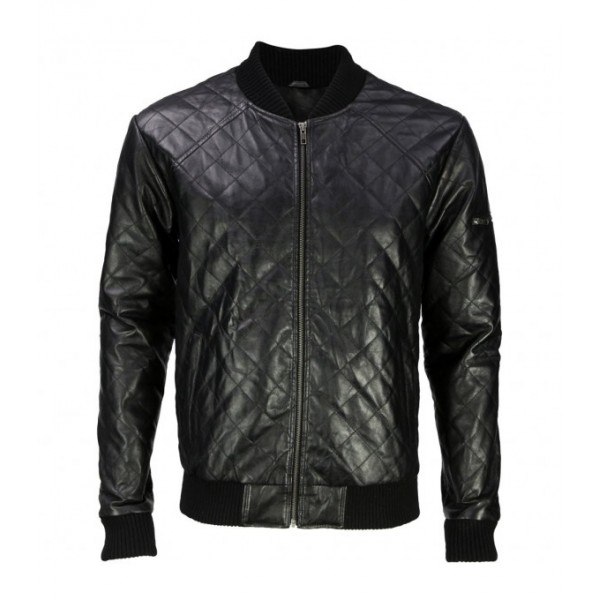 MEN'S BASEBALL LEATHER JACKET WITH FUR ZIPOUT LINNING INSIDE NAPPA LEATHER